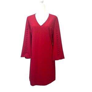 Trina Turk Selfie Shift Dress Red NEW with Tags Ladies Size 16 Evening Career